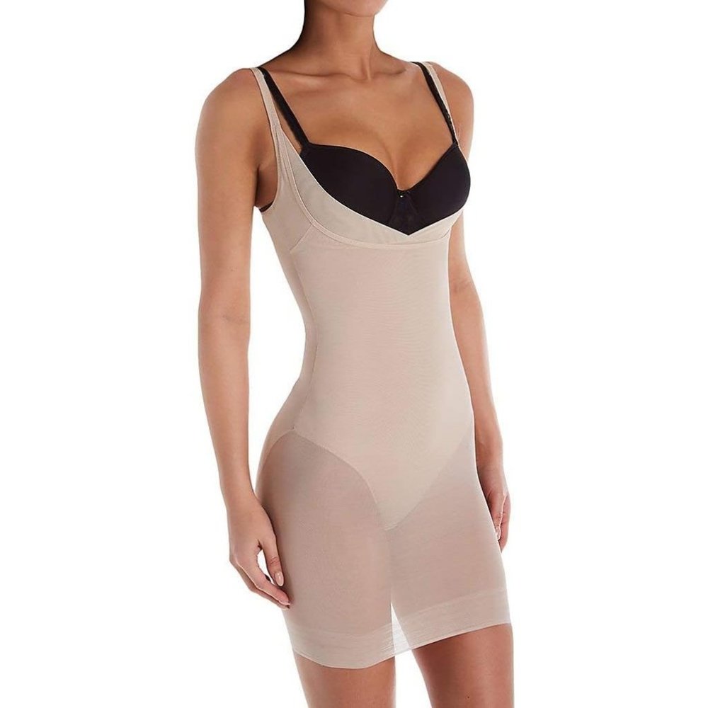 Miraclesuit Sexy Sheer Shaping Torsette Slip Style 2772  Nude S (Women's 4-6)